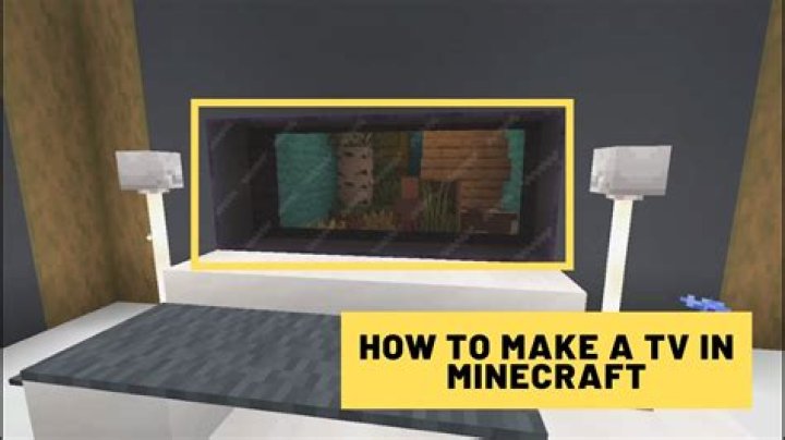 How to build a tv in minecraft pe