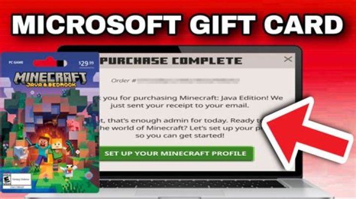 How to buy minecraft with a gift card