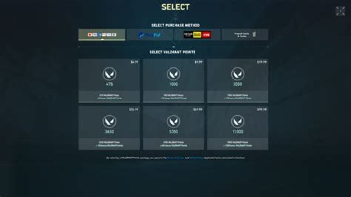 How to buy valorant points