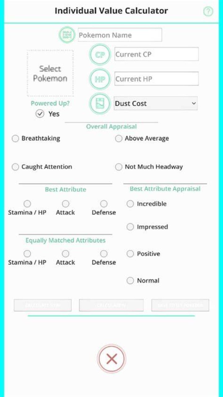 How to calculate iv in pokemon go