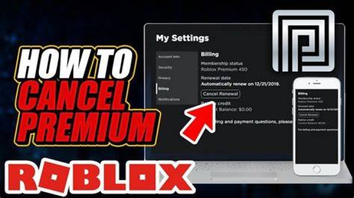 How to cancel premium on roblox
