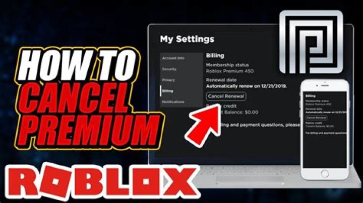 How to cancel your roblox premium