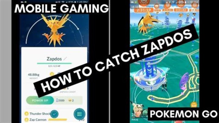 How to catch zapdos pokemon go