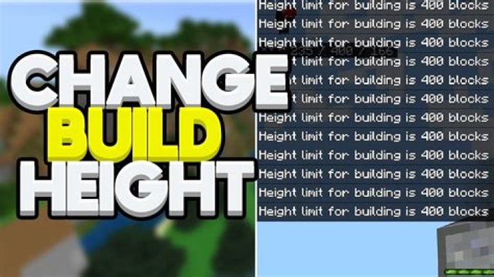 How to change build limit in minecraft bedrock