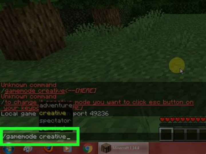 How to change game modes in minecraft pc