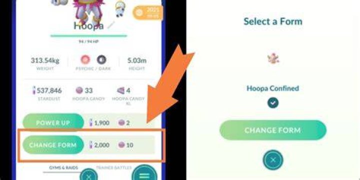How to change hoopa form pokemon go