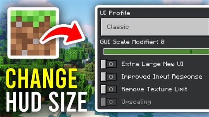 How to change hud size minecraft xbox one