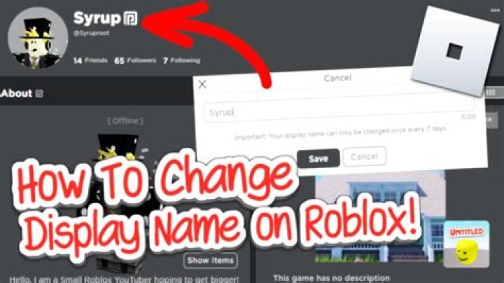 How to change my display name on roblox