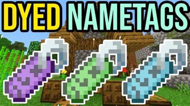 How to change name tag color in minecraft