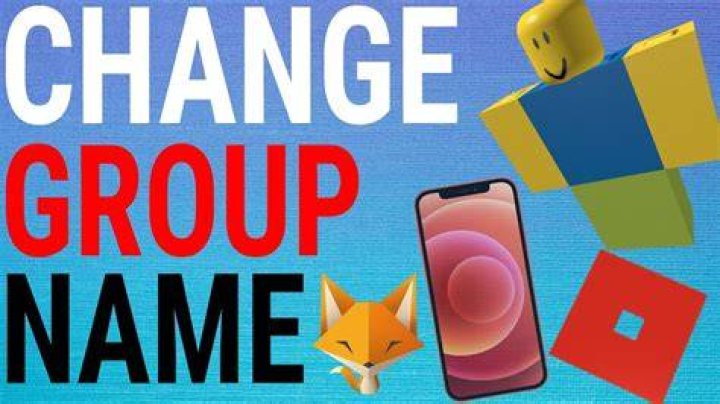 How to change the name of your group on roblox