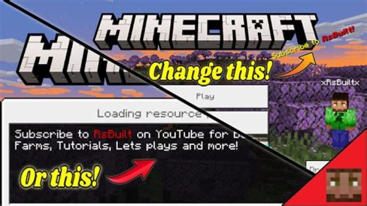 How to change the splash text in minecraft