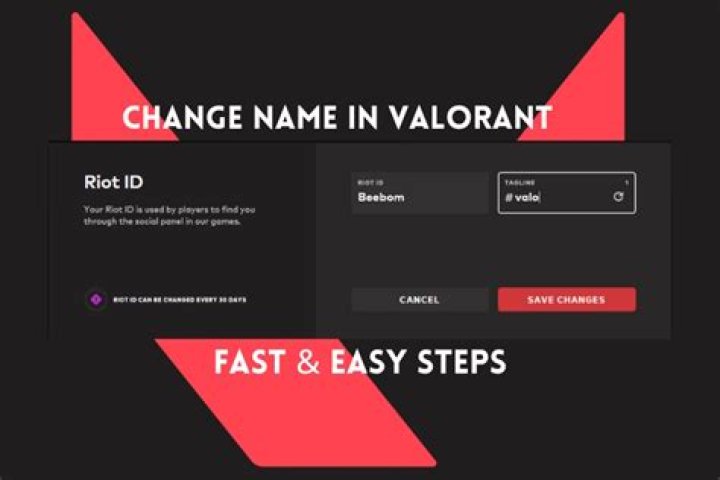 How to change username in valorant