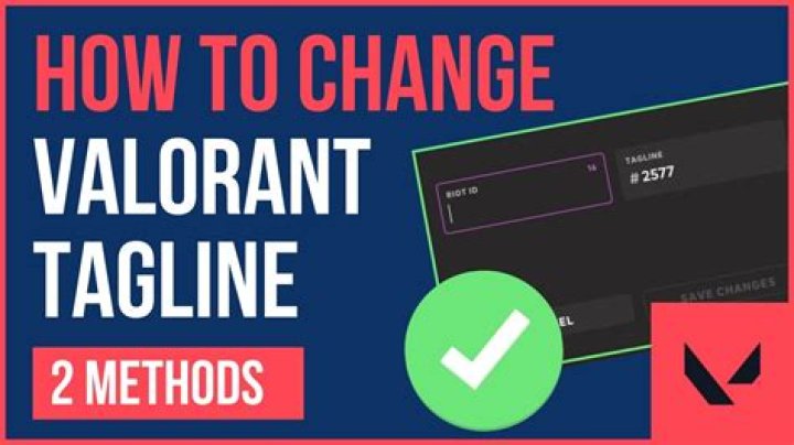 How to change valorant tagline