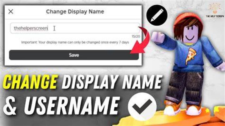 How to change your display name roblox