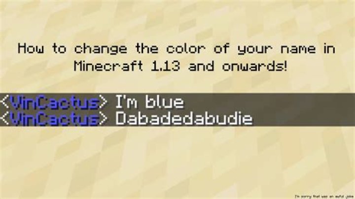 How to change your name color in minecraft