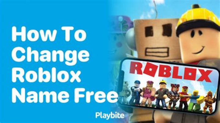 How to change your roblox name for free