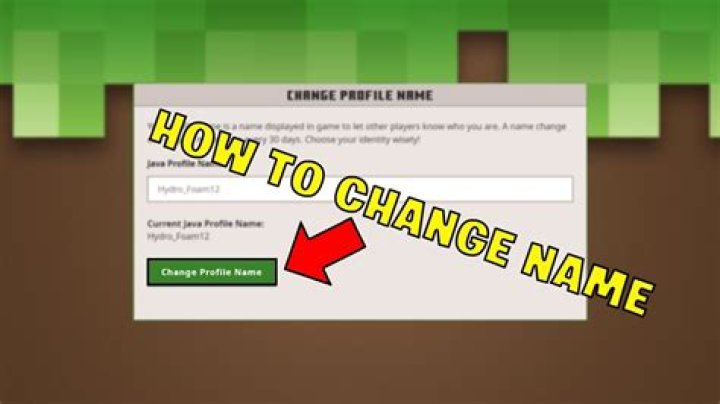 How to change your username in minecraft java
