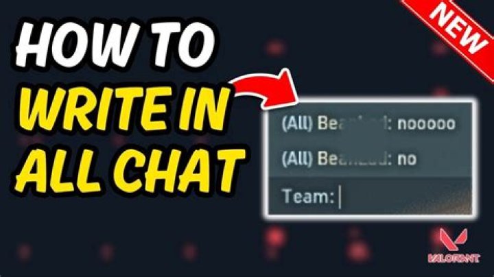 How to chat all in valorant
