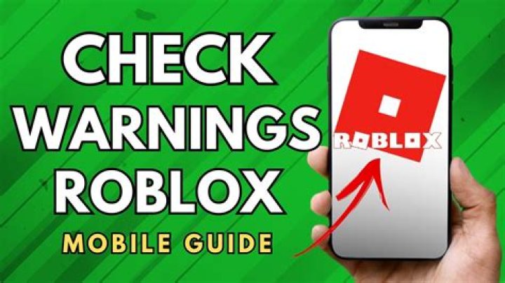 How to check how many warnings you have on roblox
