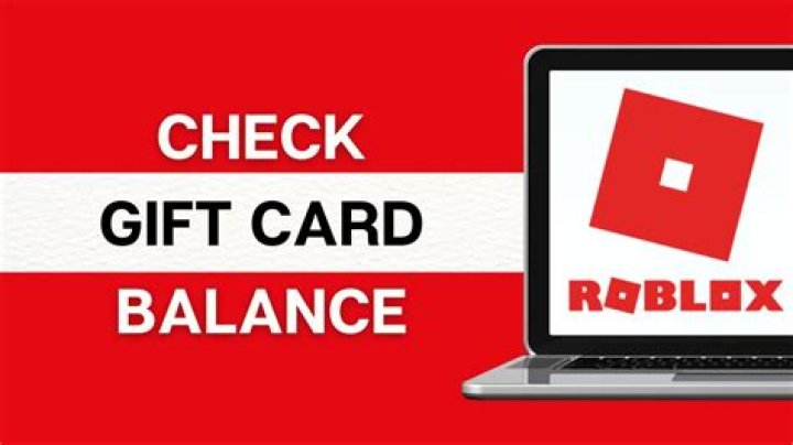 How to check roblox gift card balance