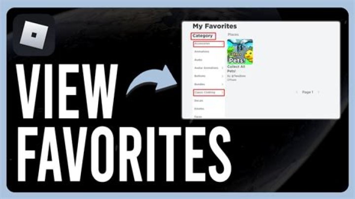 How to check your favorites in roblox