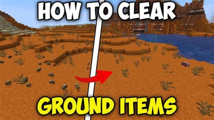 How to clear all items on ground minecraft