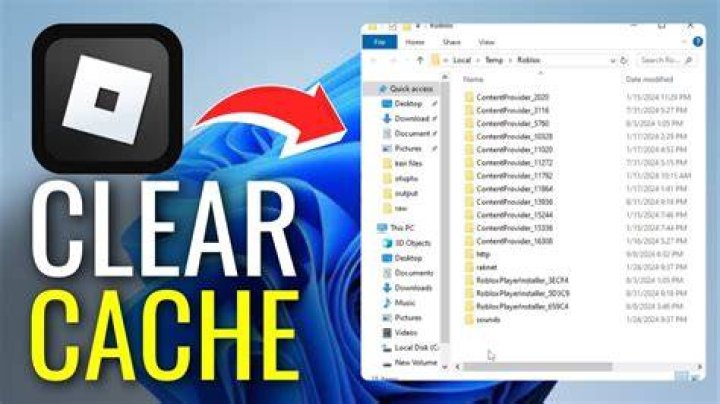How to clear roblox cache