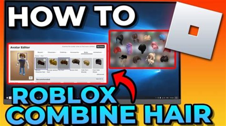 How to combine hairs in roblox