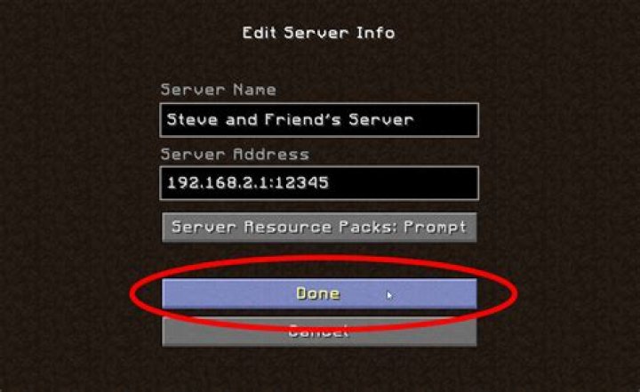 How to connect to a friends minecraft server