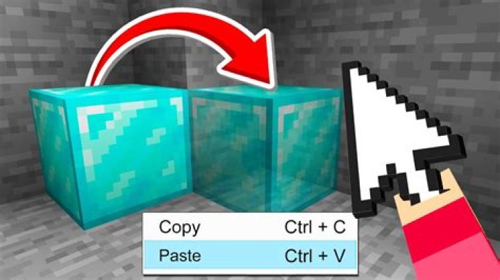 How to copy and paste blocks in minecraft