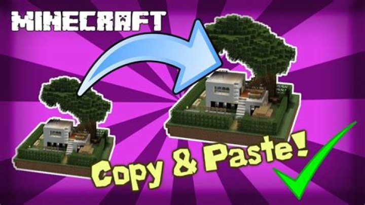 How to copy and paste builds in minecraft