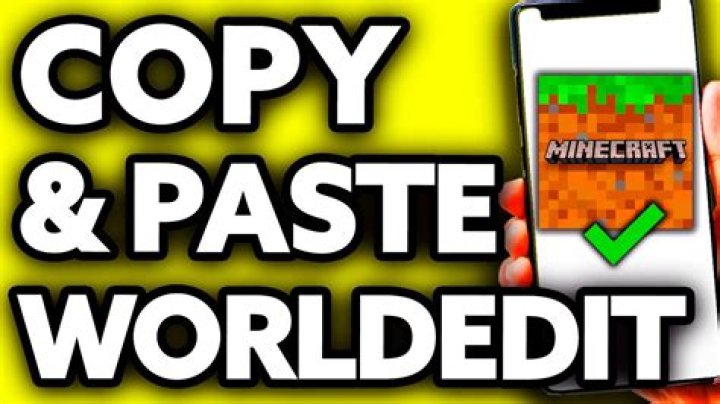 How to copy and paste in minecraft worldedit