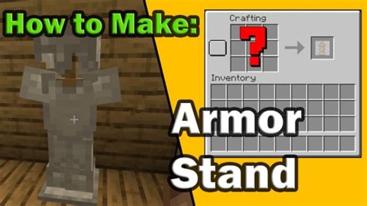How to craft a armour stand in minecraft