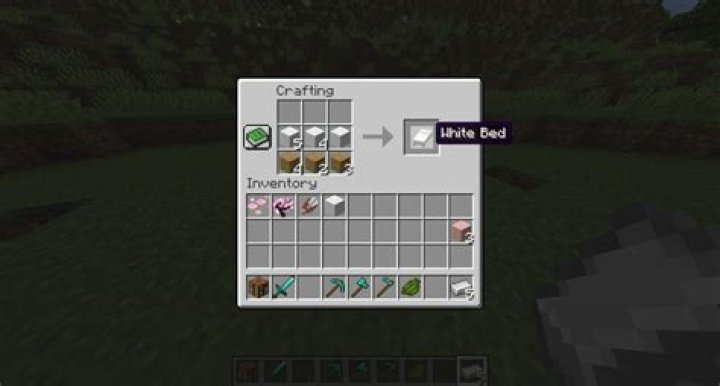 How to craft a bed in minecraft pe