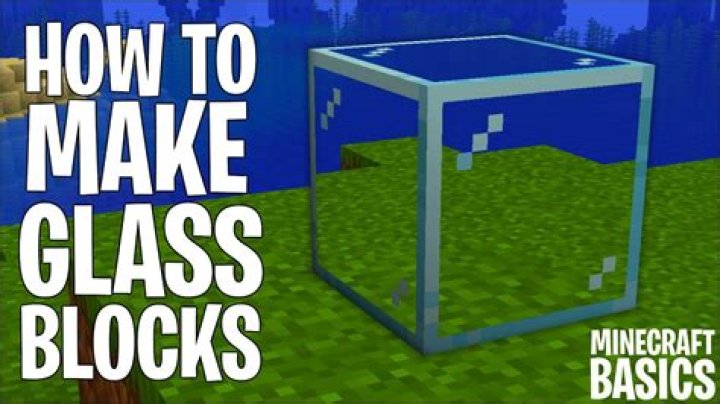 How to craft a glass block in minecraft
