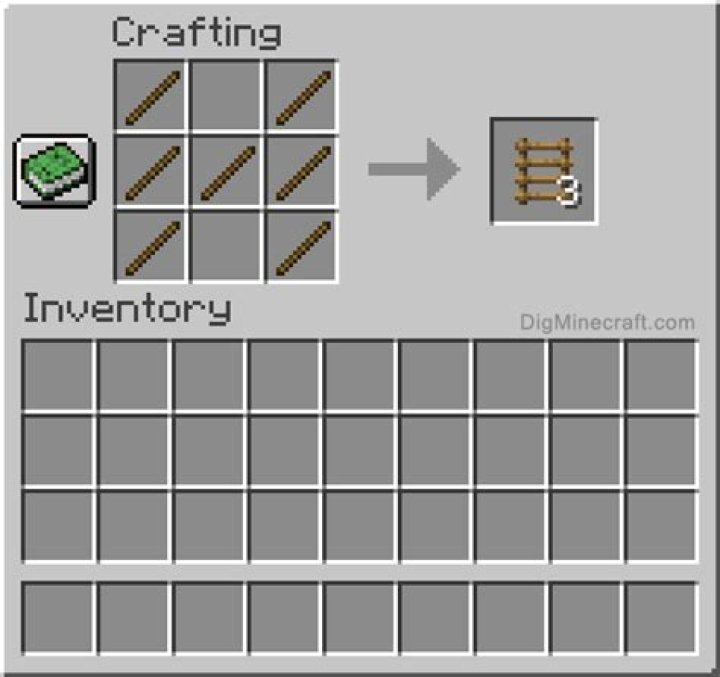How to craft a ladder in minecraft pc