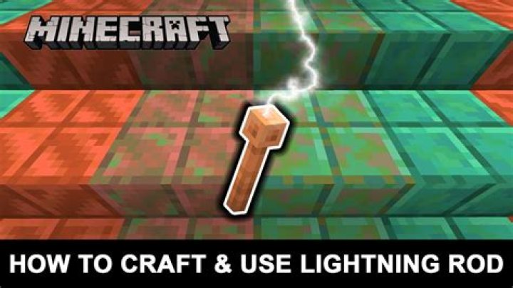 How to craft a lightning rod in minecraft
