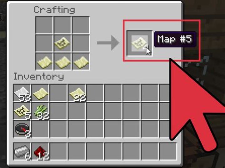 How to craft a map in minecraft pc