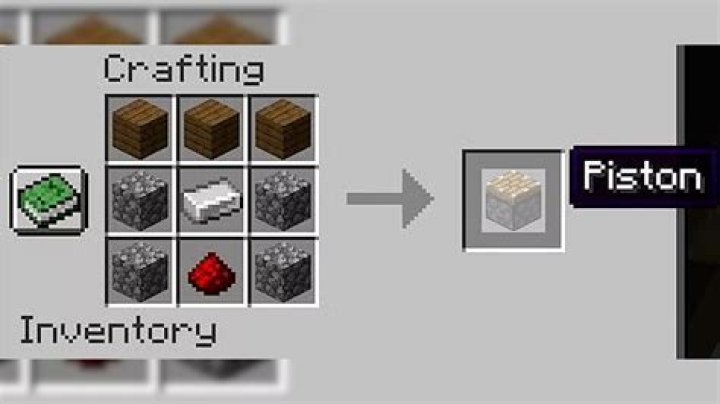 How to craft a piston in minecraft pe