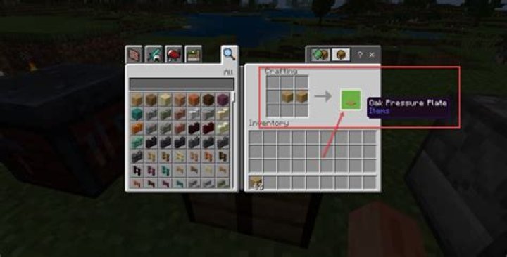How to craft a pressure plate in minecraft
