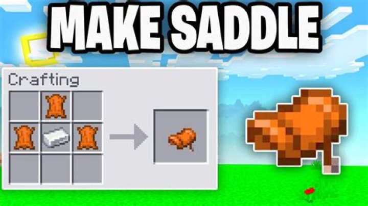 How to craft a saddle in minecraft 1.16