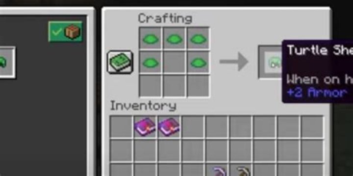 How to craft a turtle shell in minecraft