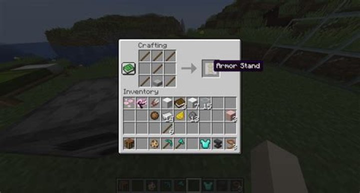 How to craft an armor stand in minecraft