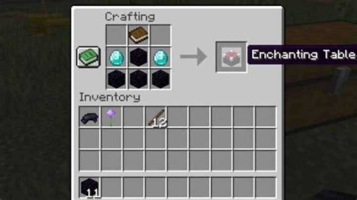 How to craft an enchanting table in minecraft
