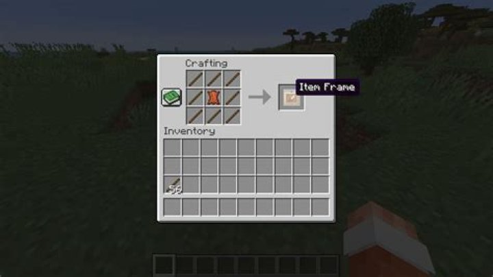 How to craft an item frame in minecraft