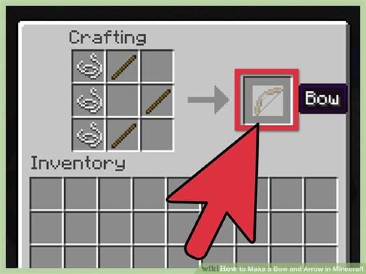 How to craft bow and arrow in minecraft