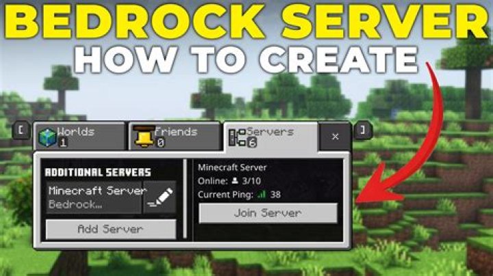 How to create a server on minecraft bedrock