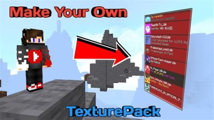 How to create your own minecraft texture pack