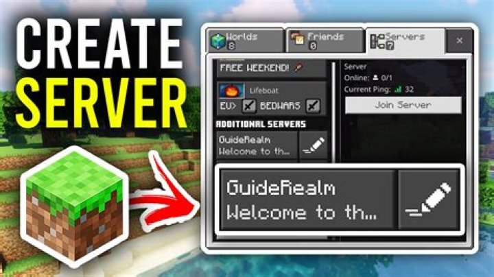 How to create your own server on minecraft