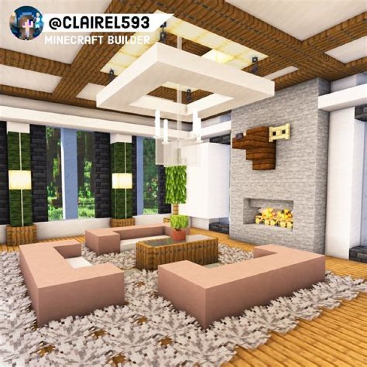How to decorate a living room in minecraft